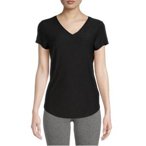 NWT Juniors' Large V-Neck T-Shirt with Short Sleeves